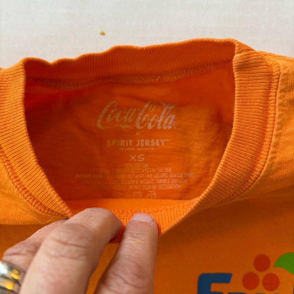 Fanta Orange Coca Cola Spirit Jersey Sz x small - Picture 6 of 10
